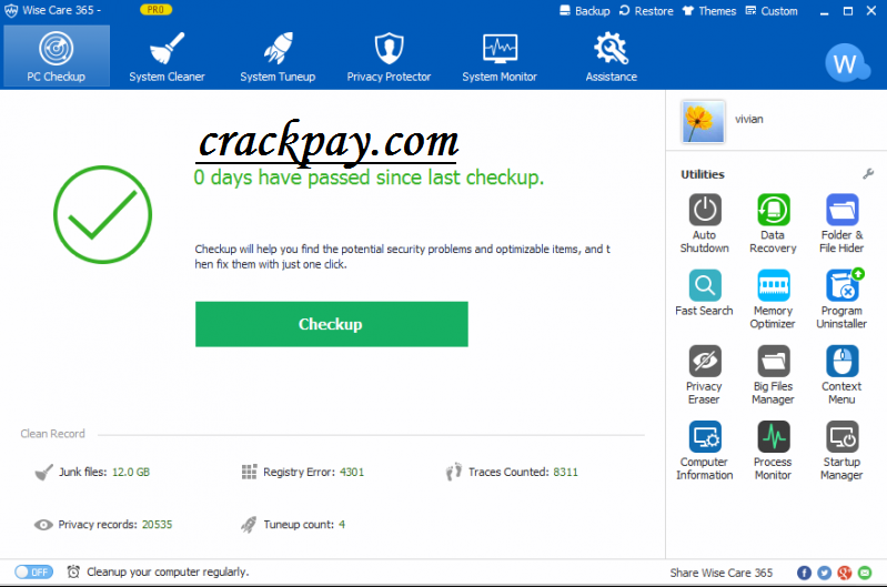 Wise Care 365 Pro License Key